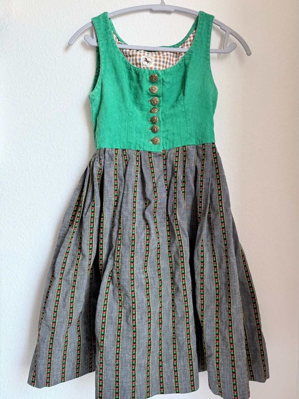 Authentic Vintage Rossacher Trachten Steyr Austrian Dirndl w Tulips- Oktoberfest
